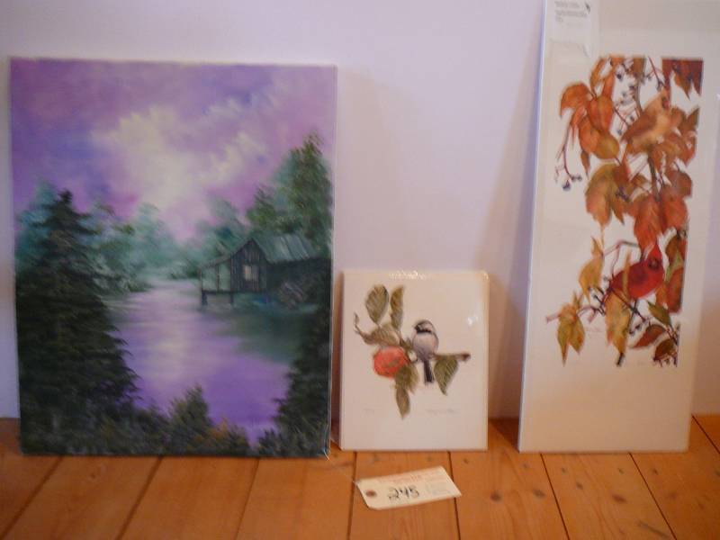 lot 245 image: Prints and Canvas Painting