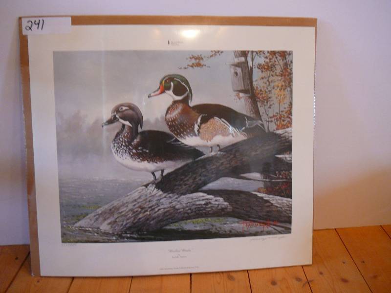 lot 241 image: Print  Woodland Woodies 2004 Minnesota Ducks Unlimited Sponsor Print