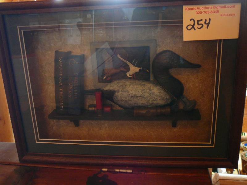 lot 254 image: Shadow Box Duck Water Front Treasury