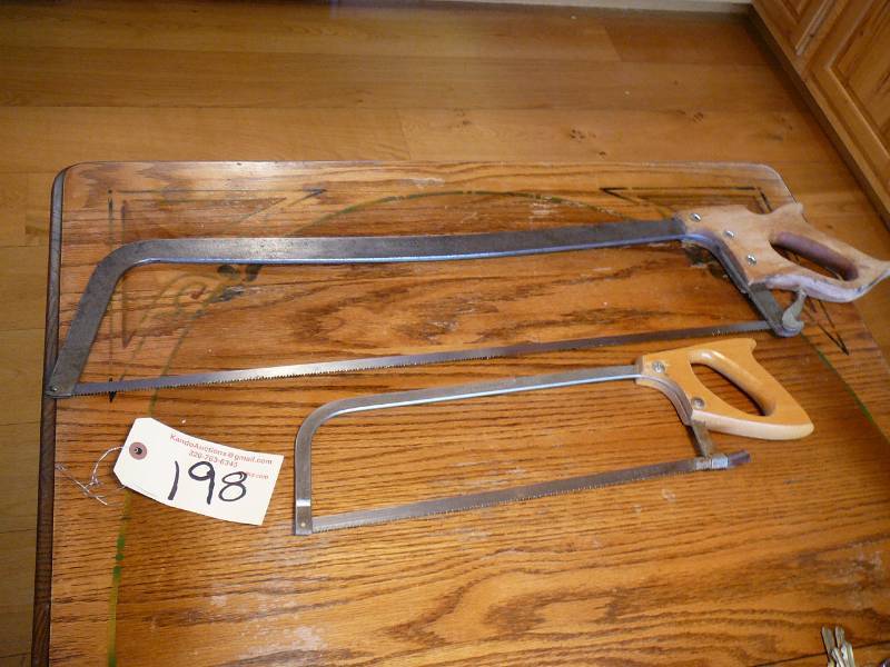 lot 198 image: 2 Meat Saws