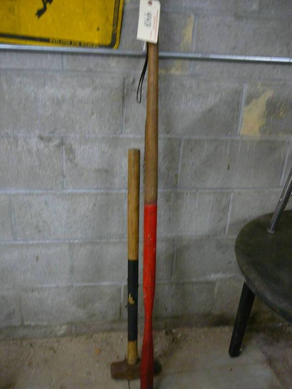 lot 448 image: Maul and Long Handled Chisel