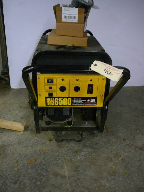 lot 466 image: Generator Mega Force 6500