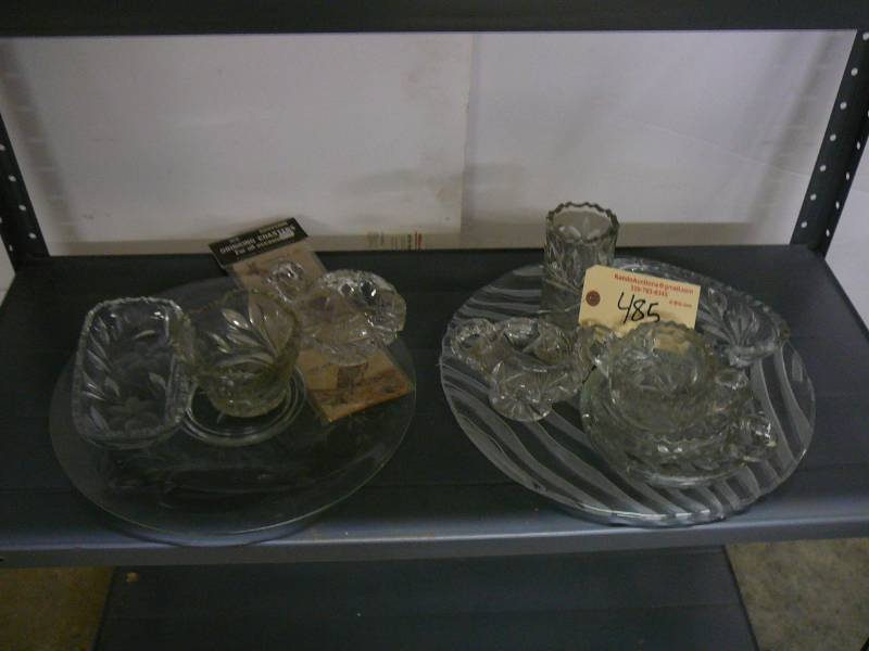 lot 485 image: Cut Glass Dishes & Serving Plates