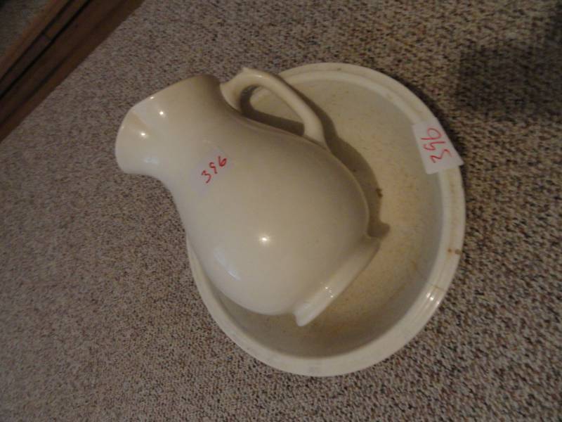 lot 396 image: Wash Pitcher & Bowl
