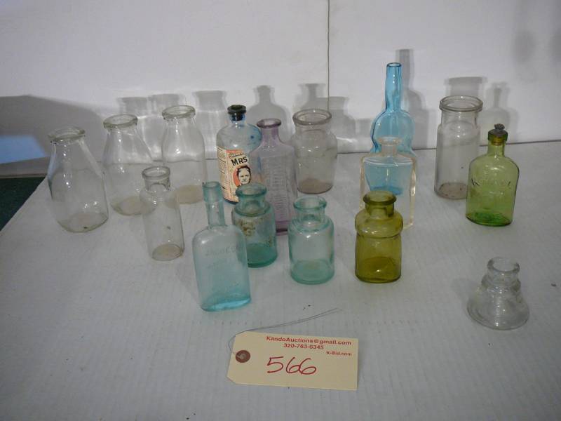 lot 566 image: Lot Of Old Bottles