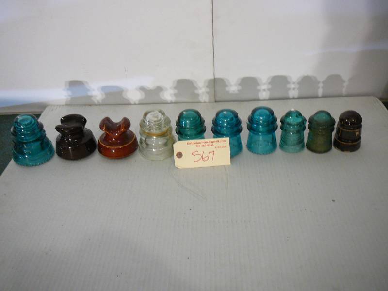 lot 567 image: Hemming Gray Blue Insulators