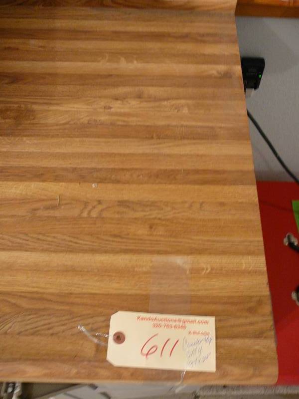 lot 611 image: Wooden Counter Top with Backsplash