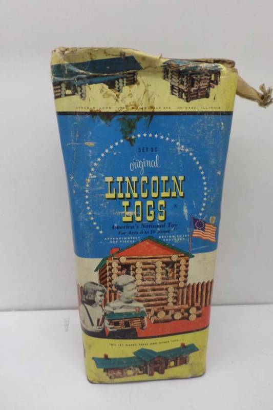lot 65 image: Vintage Lincoln Logs