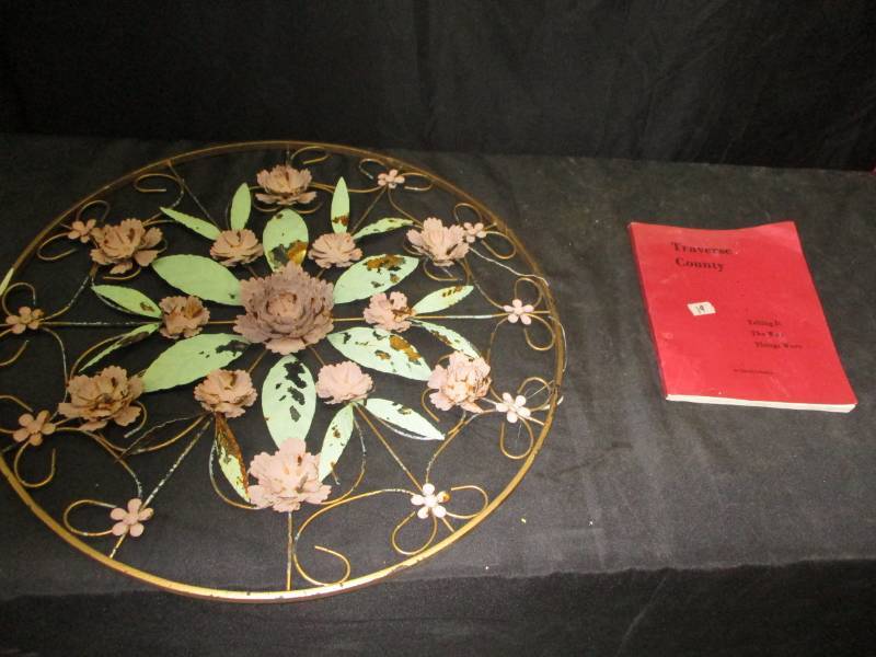 lot 126 image: Large Metal Dcor and Traverse County Book The Way Things Were By Jacob Schmitz