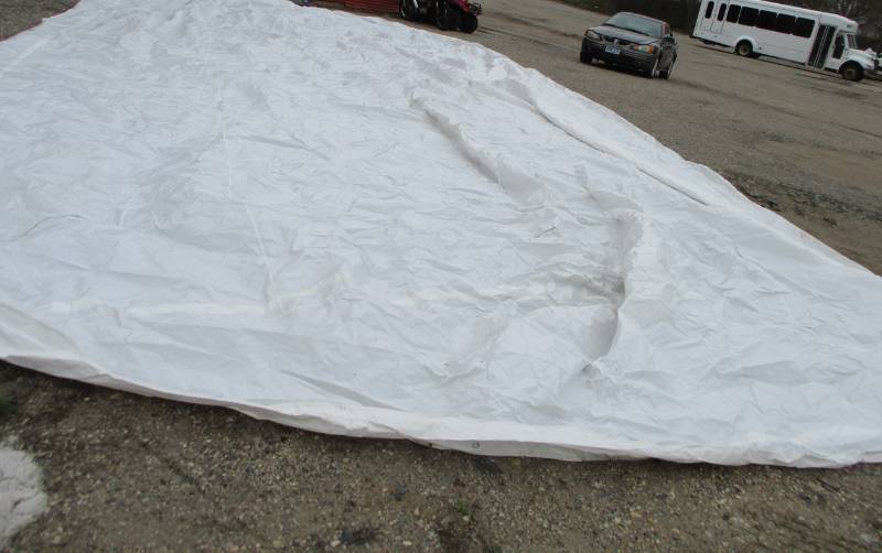 lot 168 image: 10ftx20ft Deluxe All purpose Canopy with tarp and everything