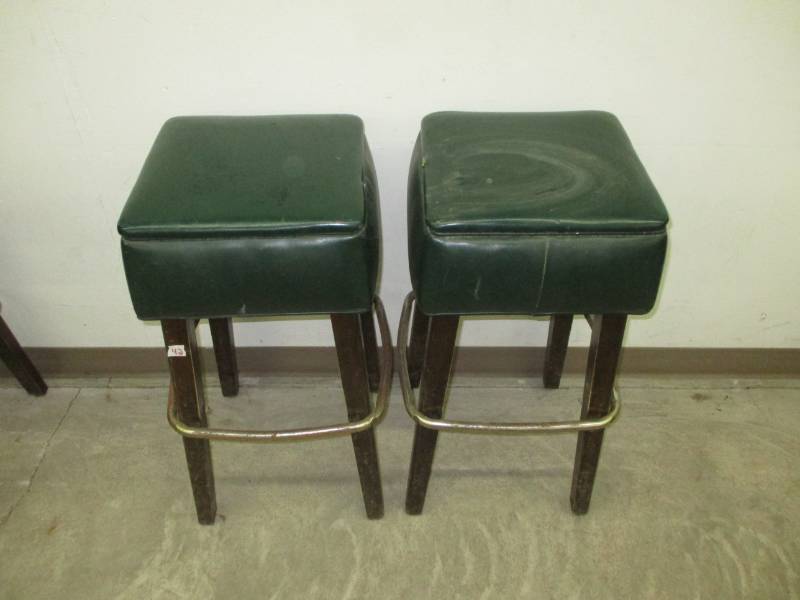 lot 42 image: Two Heavy Duty Bar Stools