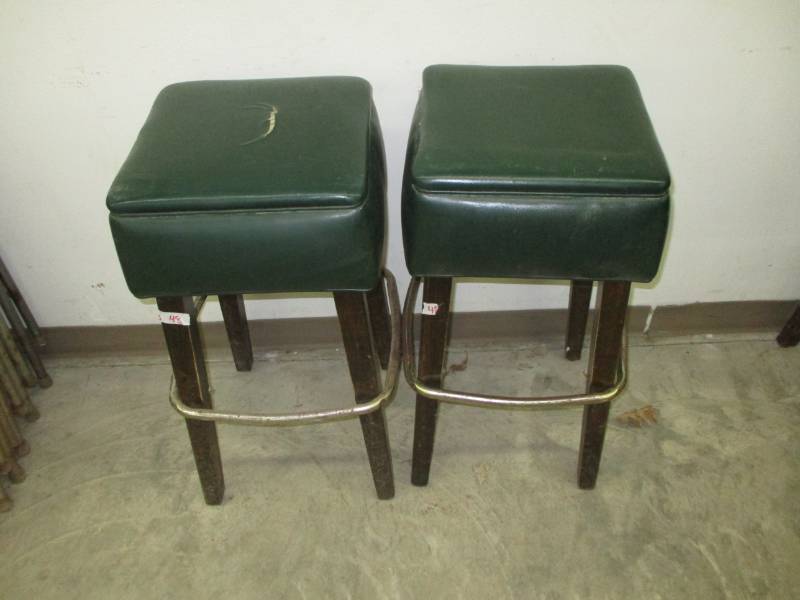 lot 48 image: Two Heavy Duty Bar Stools