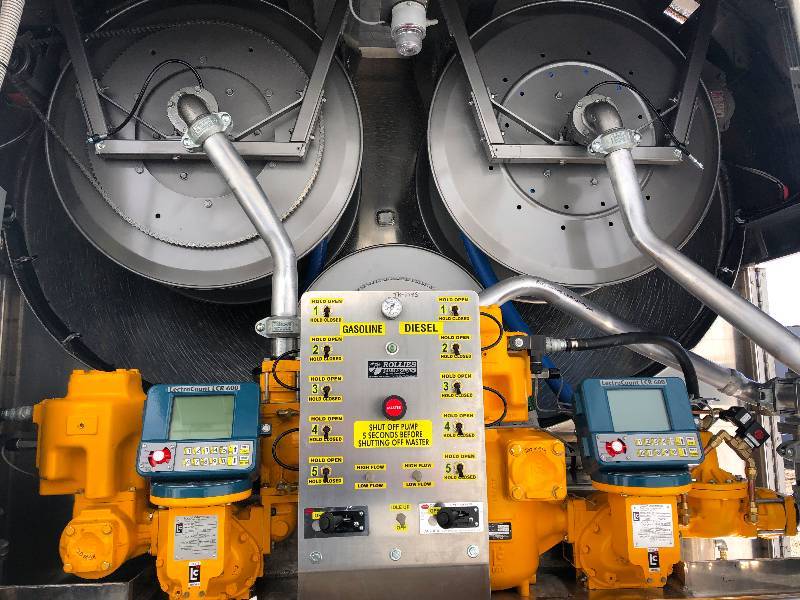 lot 11 image: New 4500 Gallon Tank, 5 Compartment, New LCR 600 Meters, New Reels, New Eq