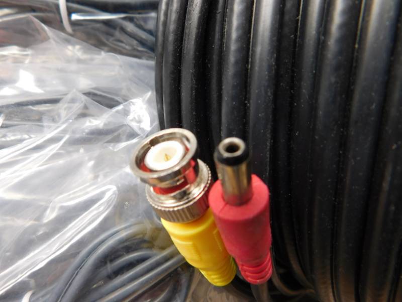 lot 19 image: 75 Packages of New Cable and a 90ft Roll of CCTV Siamese Cable