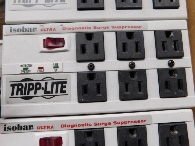 lot 25 image: 5 Industrial Tripp-Lite Surge Protectors