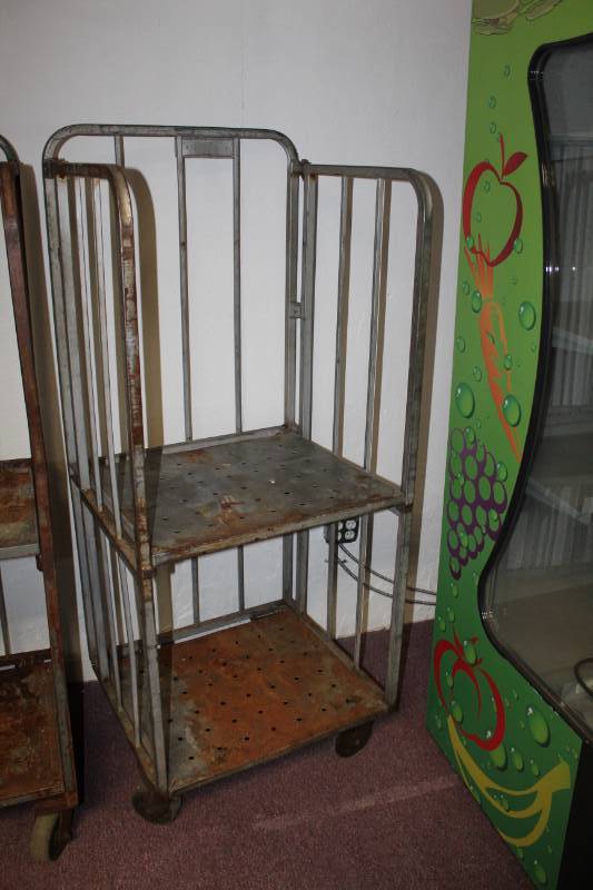 lot 34 image: 2-Tier Metal Utility Cart