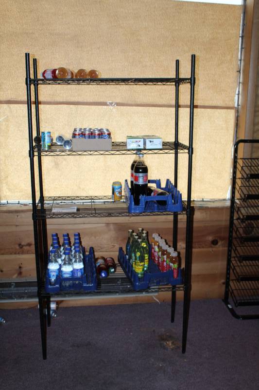 lot 56 image: 4-Wire Shelf Shelving Rack