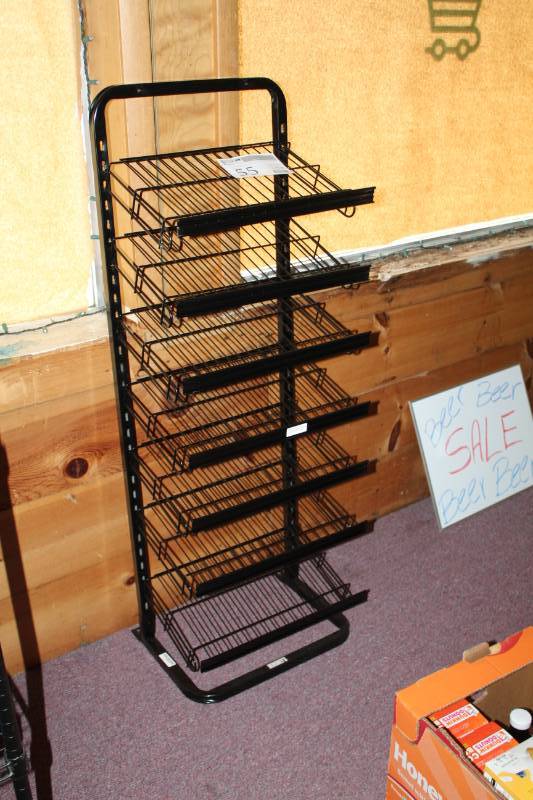 lot 55 image: Display Rack with 7-Adjustable Wire Shelves