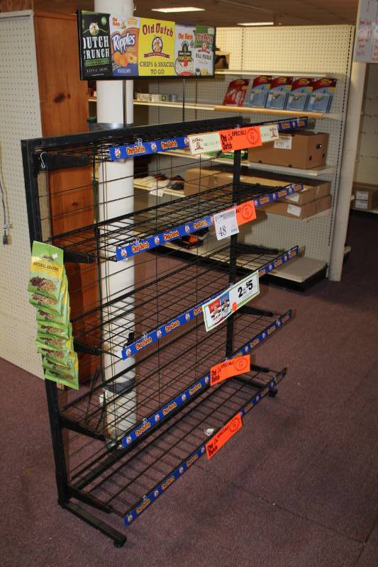lot 48 image: 5-Tier Wire Shelf Display Rack
