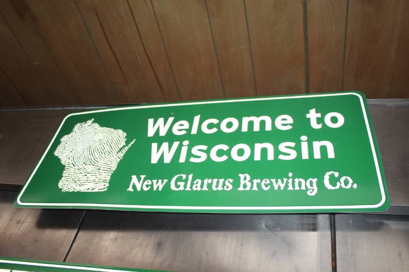 lot 92 image: New Glarus Brewing Co. Beer Sign