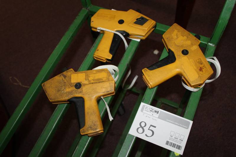 lot 85 image: Lot of (3) Monarch Paxar Price Guns 1110
