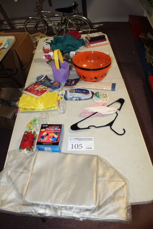 lot 105 image: Therapy Wraps, Covers, Baskets, Hangers, Notebooks, Sunglasses, And More