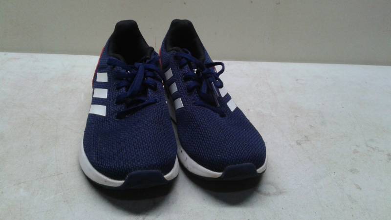 lot 72 image: Pair Of Blue Adidas Tennis Shoes, Size 6, Used, May Show Wear