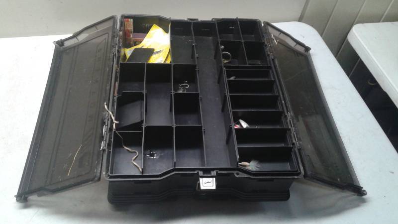 lot 7 image: Plano Phantom Fishing Tackle Box, Used, Some Wear