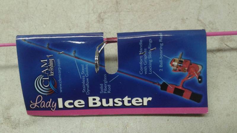 lot 31 image: New Pink Lady Ice Buster Fishing Pole