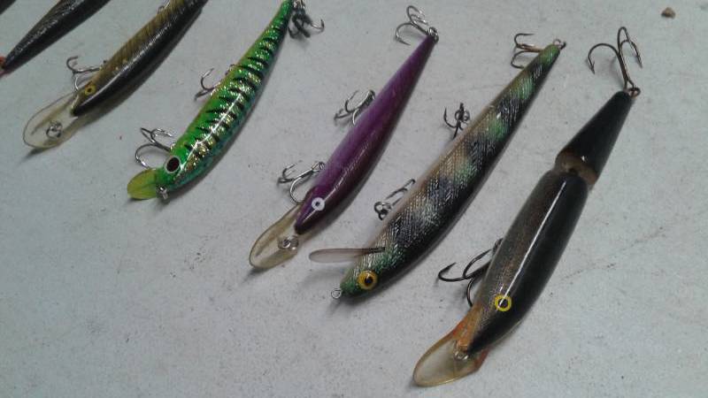 lot 42 image: Lot Of Minnow Fishing Lures, Some Vintage