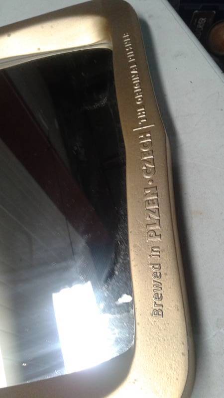 lot 97 image: Pilsner Urquell Beer Mirror, Some Minor Wear