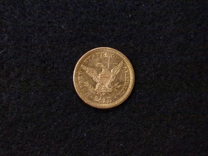 lot 3 image: 1877 S Two and One Half Dollars Lib...