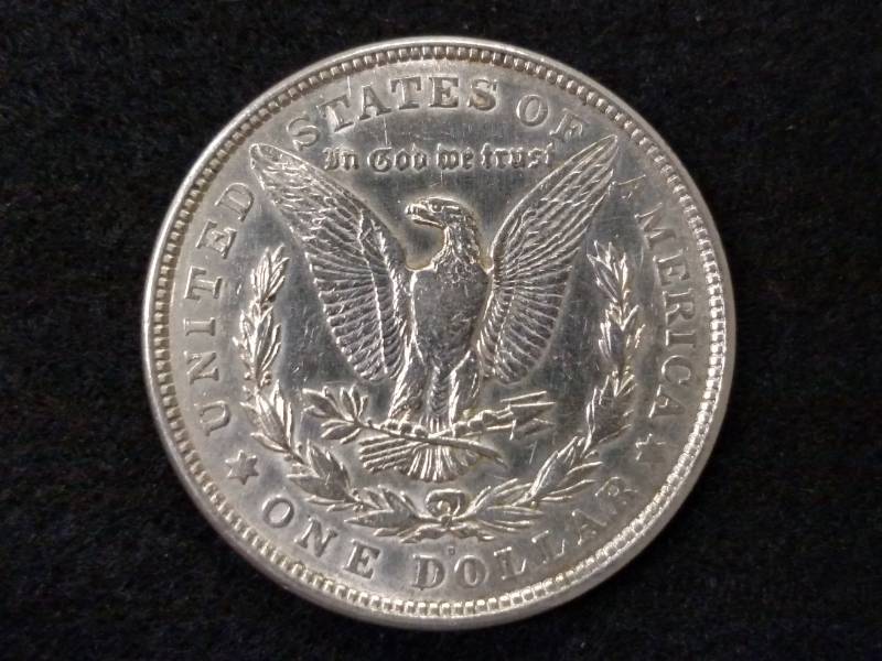lot 24 image: 1921 D Morgan Silver Dollar...