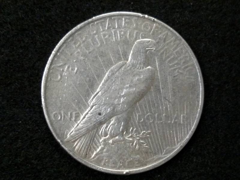 lot 33 image: 1922 Peace Silver Dollar...