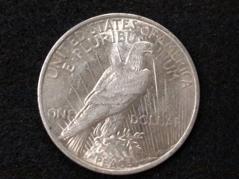lot 37 image: 1923 Peace Silver Dollar...