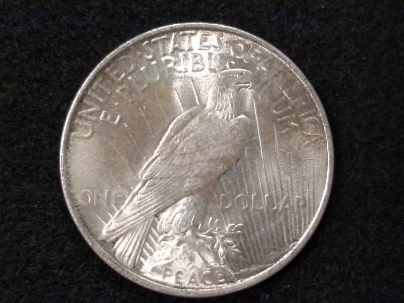 lot 38 image: 1923 Peace Silver Dollar...