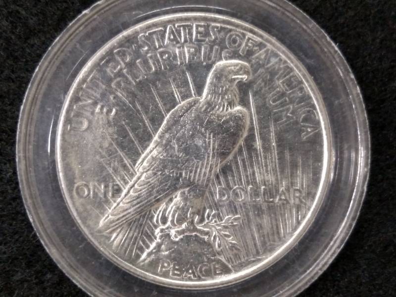 lot 41 image: 1924 Peace Silver Dollar...