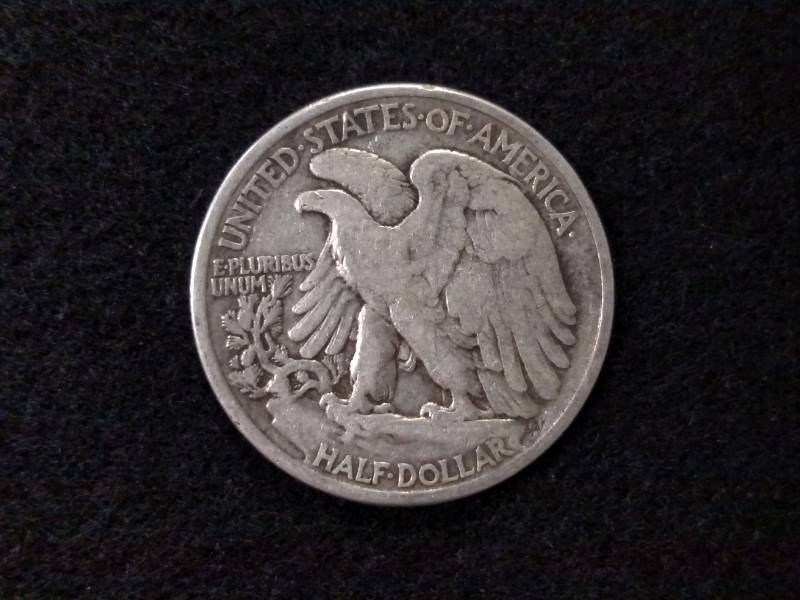 lot 66 image: 1937 Walking Liberty Silver Half Do...