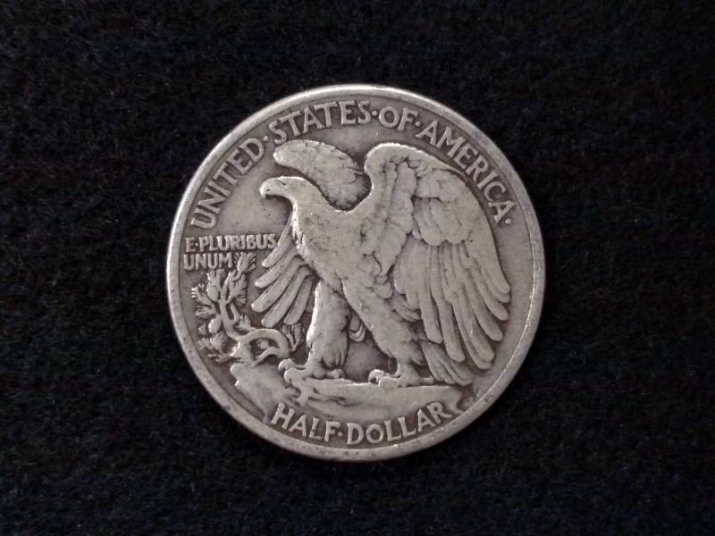 lot 68 image: 1941 Walking Liberty Silver Half Do...