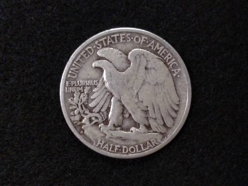 lot 73 image: 1943 D Walking Liberty Silver Half ...