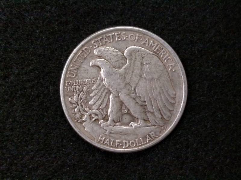 lot 74 image: 1944 Walking Liberty Silver Half Do...