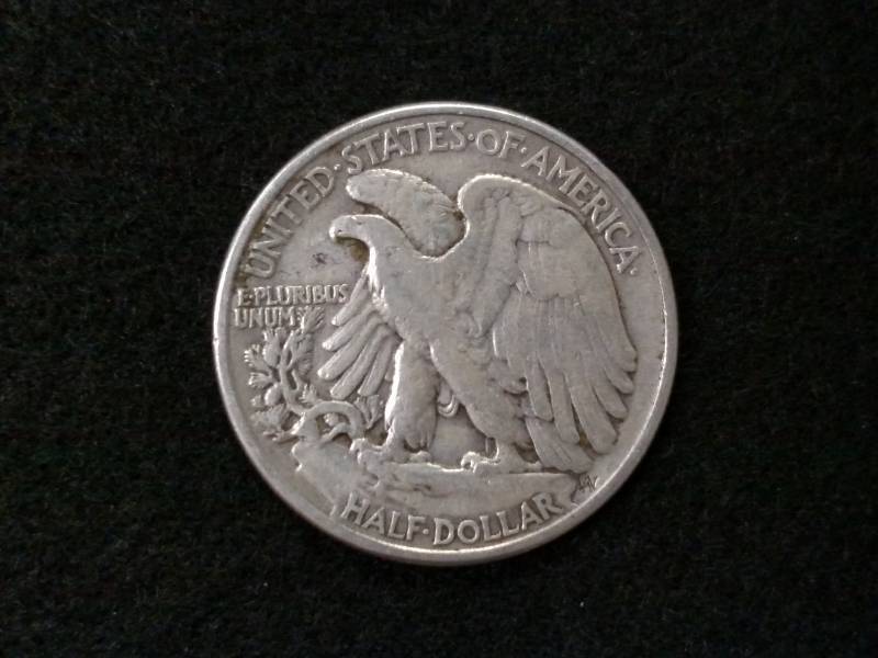 lot 76 image: 1946 Walking Liberty Silver Half Do...