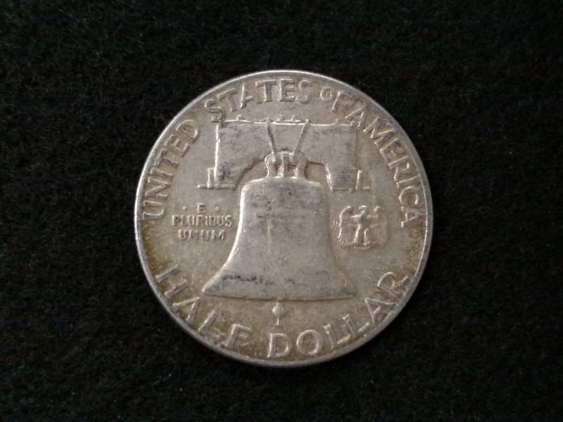 lot 77 image: 1949 Franklin Silver Half Dollar...