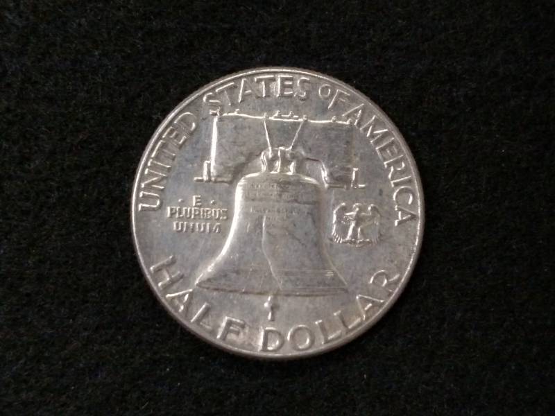 lot 78 image: 1951 Franklin Silver Half Dollar...