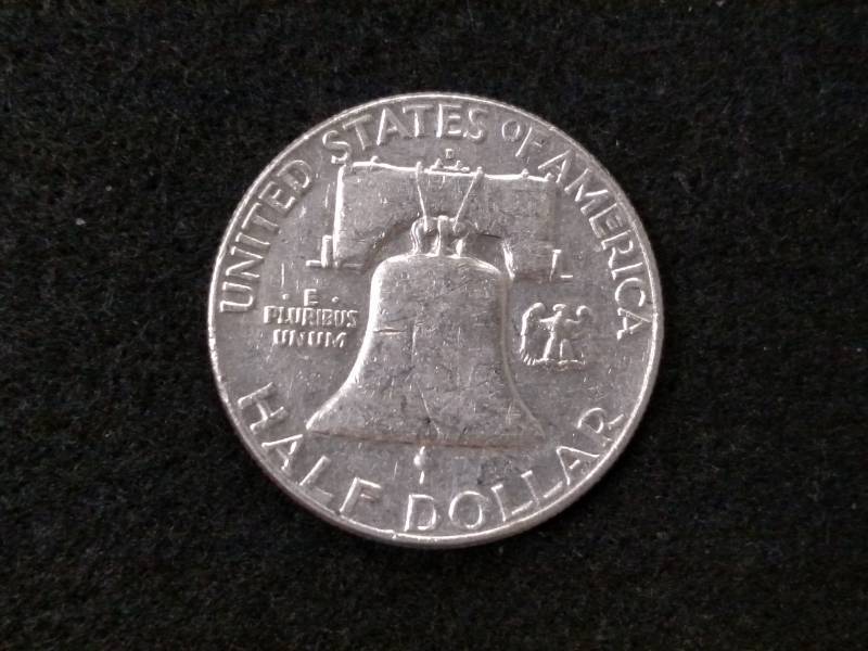 lot 87 image: 1961 D Franklin Silver Half Dollar...