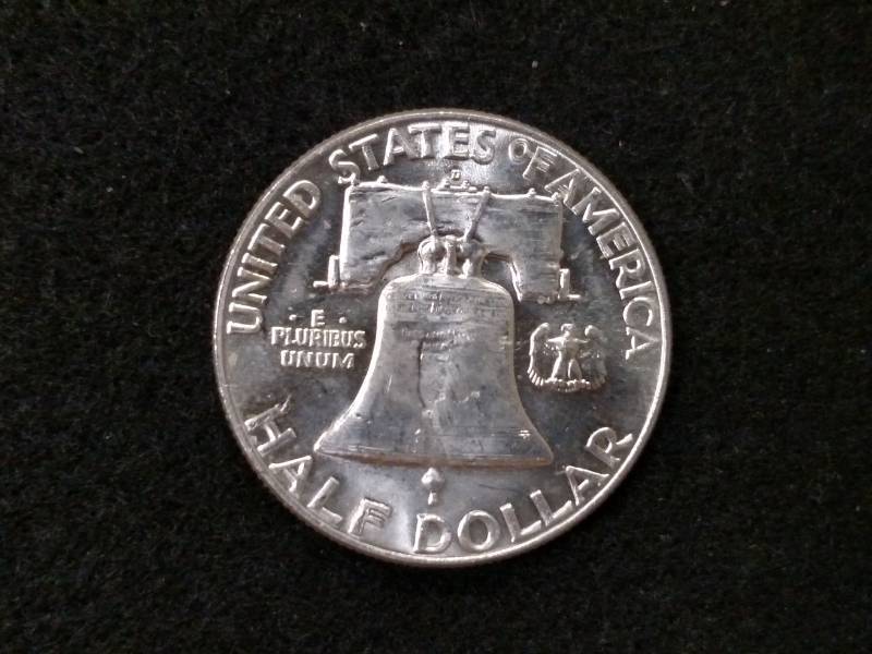 lot 89 image: 1963 D BU Franklin Silver Half Doll...