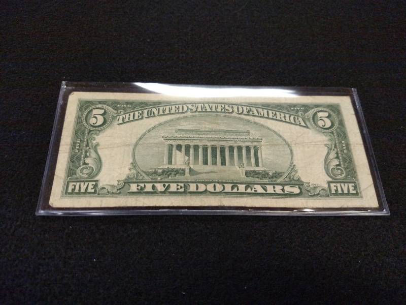 lot 113 image: 1953 A Five Dollars Silver Certific...