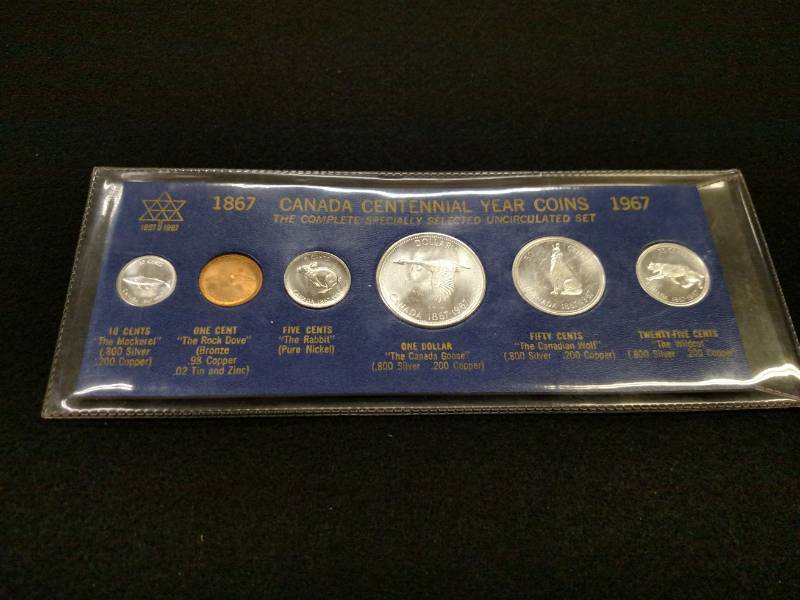 lot 126 image: 1967 Canada Centennial Coin Set, In...