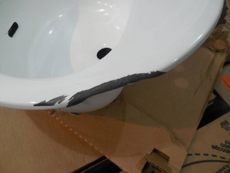 lot 87 image: Bootz Industries Laurel Round Drop-In Bathroom Sink in White