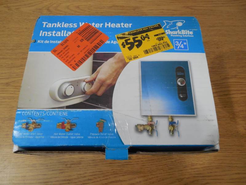lot 8 image: SharkBite 34 in. Tankless Water Heater Valves Installation Kit
